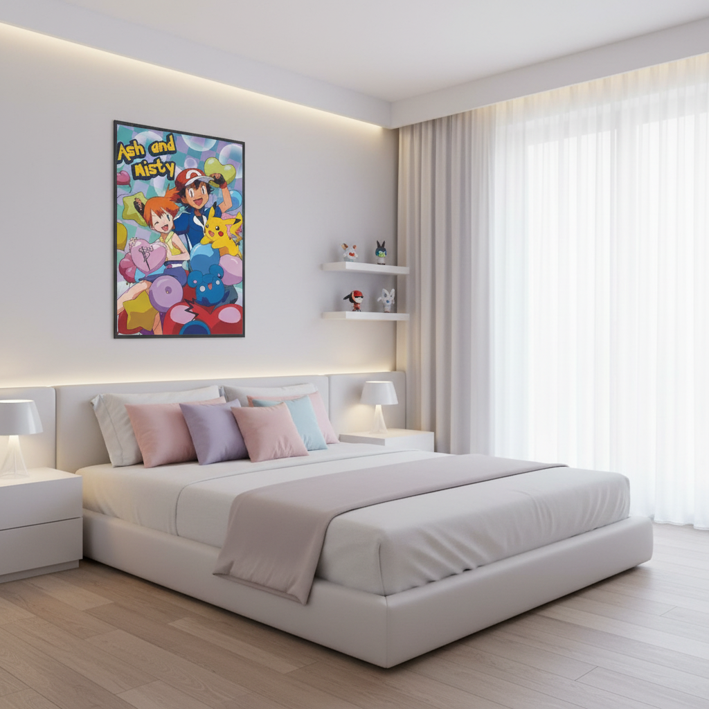 Dynamic Duo - Ash And Misty Poster Art Frame