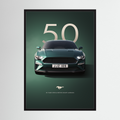 Fifty Years | Green Modern Muscle Car Print