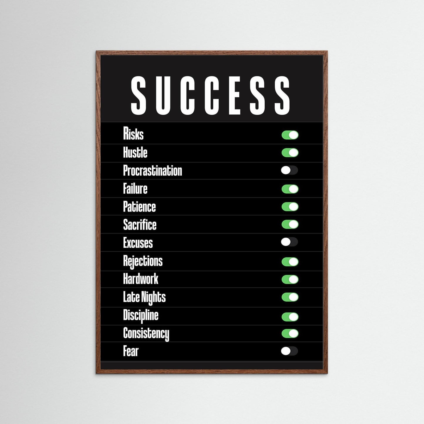 Unlock Success Motivational Poster