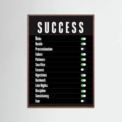 Unlock Success Motivational Poster