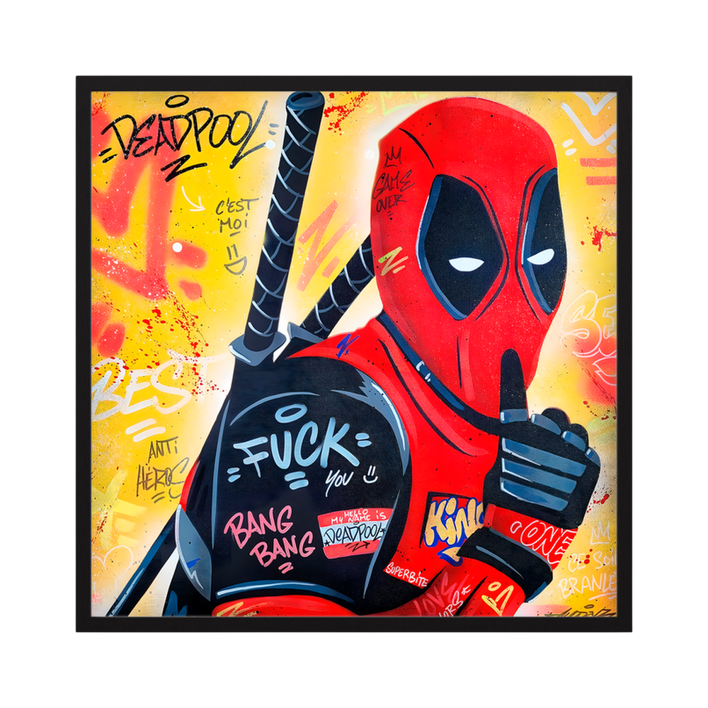 Comic Renegade | Red Pop Art Square Print