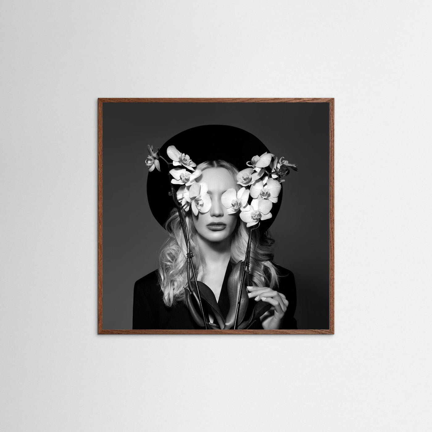 Orchid Elegance - Black & White