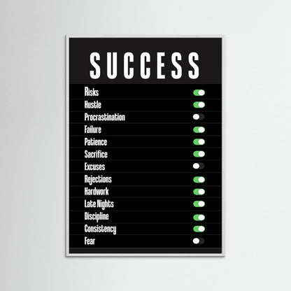 Unlock Success Motivational Poster