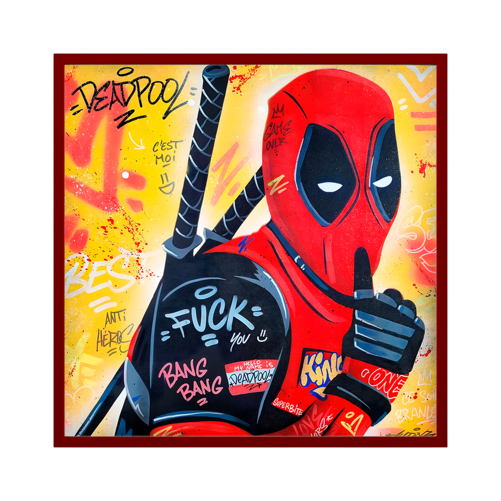 Comic Renegade | Red Pop Art Square Print