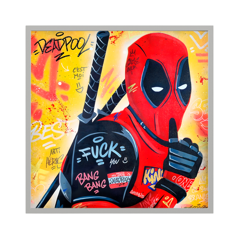 Comic Renegade | Red Pop Art Square Print