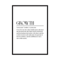 The Growth Principle minimalist growth definition print, product view 3.