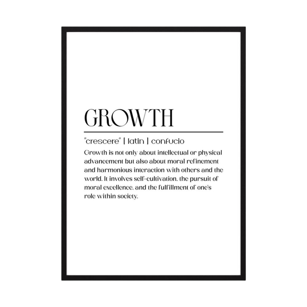 The Growth Principle minimalist growth definition print, product view 3.