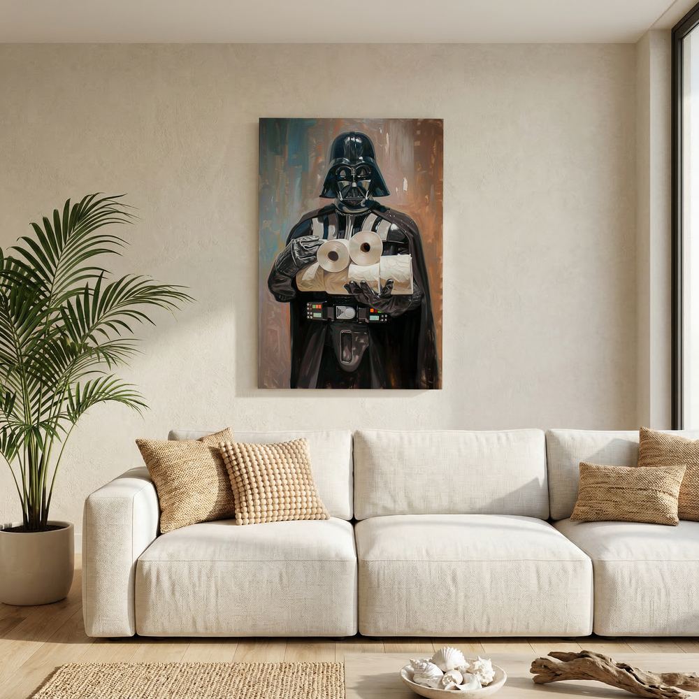 Dark Side Essentials humorous science fiction wall print, product view 5.
