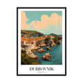 Adriatic Walls – Dubrovnik Croatia Travel Poster