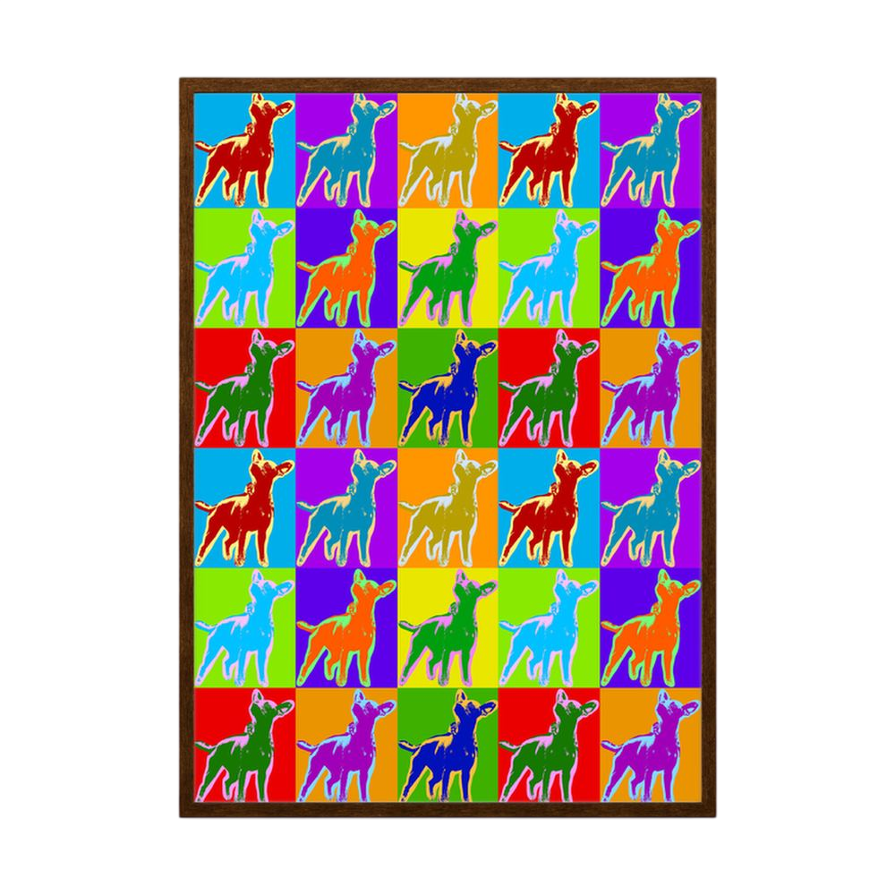 Pop Fawn Grid – Colourful Deer Pop Art Print