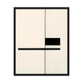 Minimal black lines and rectangular forms arranged on a warm cream background, shown in product view 4.