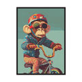 Pedal Maverick pixel art monkey print, product view 3.