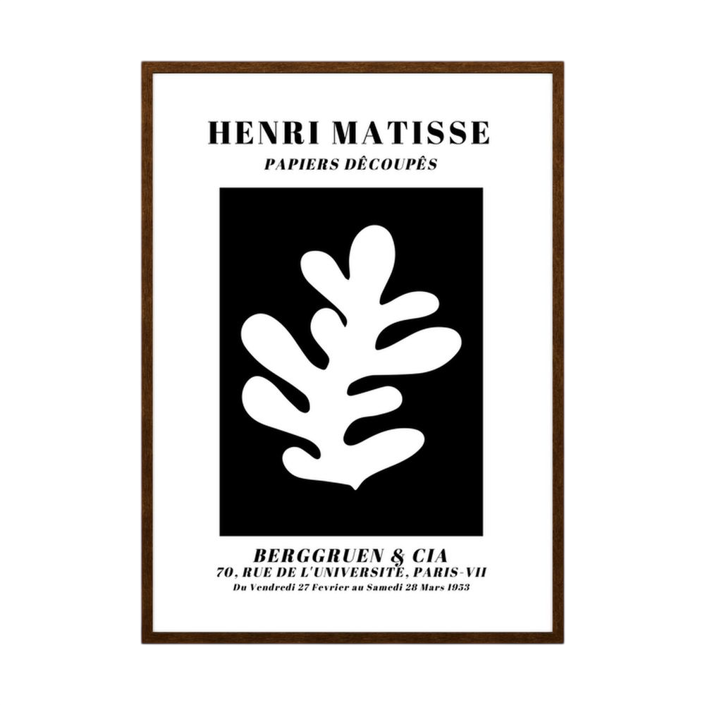 White Leaf – Matisse Cut-Out Exhibition Poster