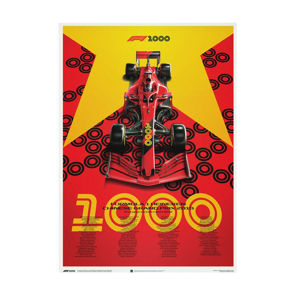 Red Thousand – Graphic Formula One Racing Poster