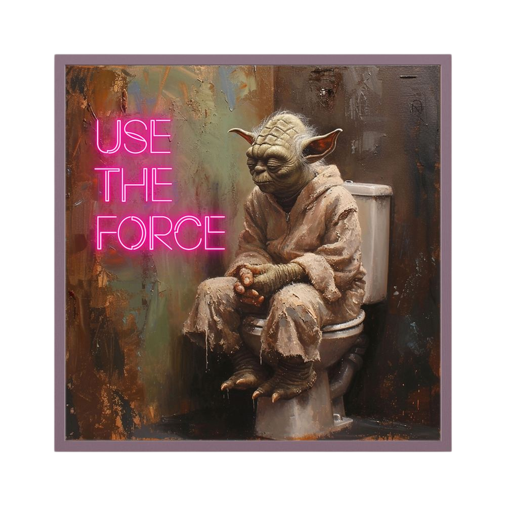 Use the Force funny science fiction bathroom print, product view 4.