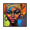 Radiant Heritage colourful Black woman portrait print, product view 3.