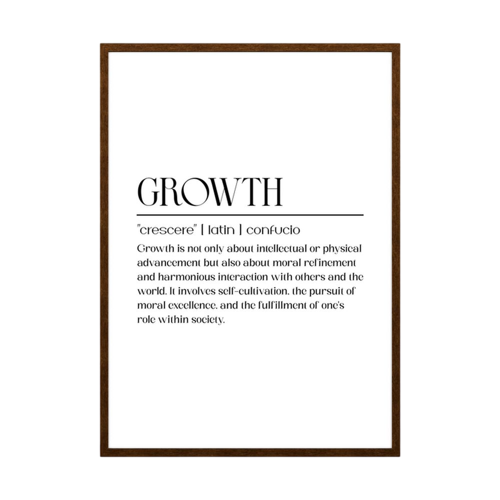 The Growth Principle minimalist growth definition print, product view 2.