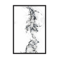Delicate black and grey ink forms rising through white negative space like drifting smoke, shown in product view 4.