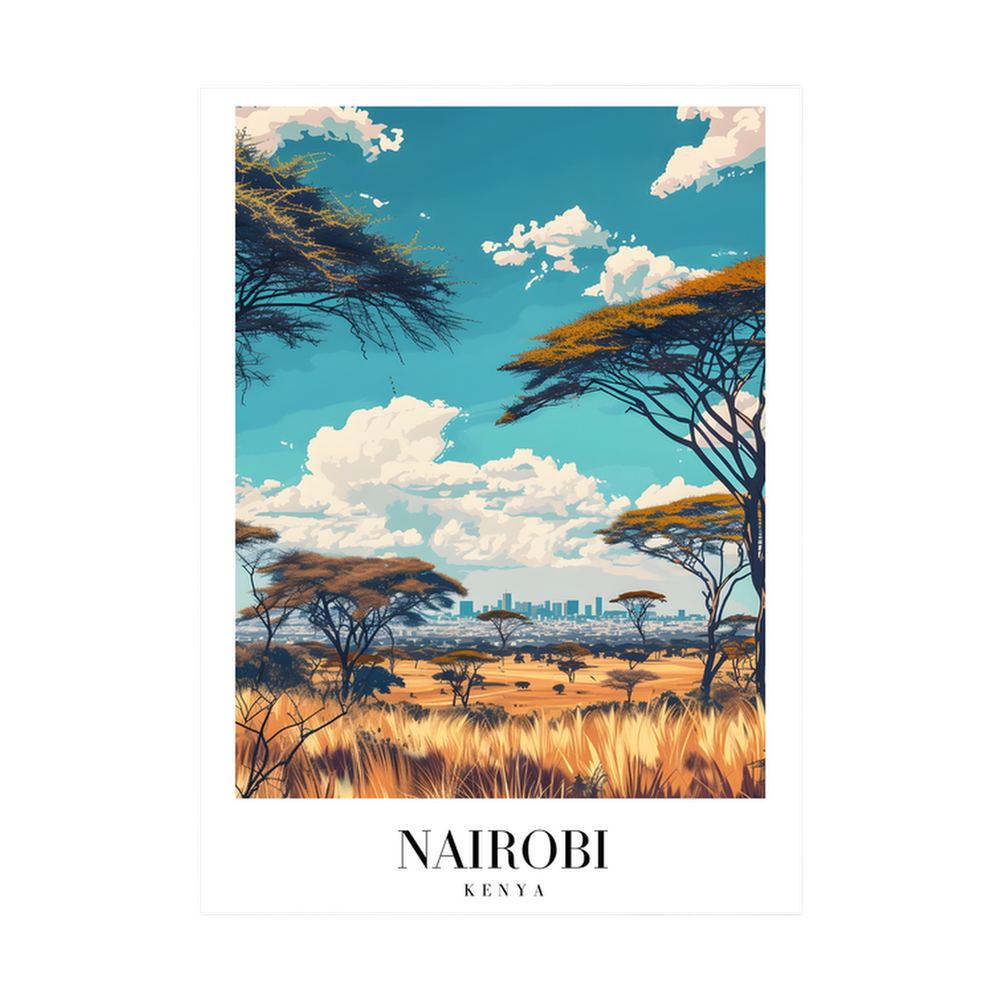 Savannah Horizon – Nairobi Kenya Travel Poster