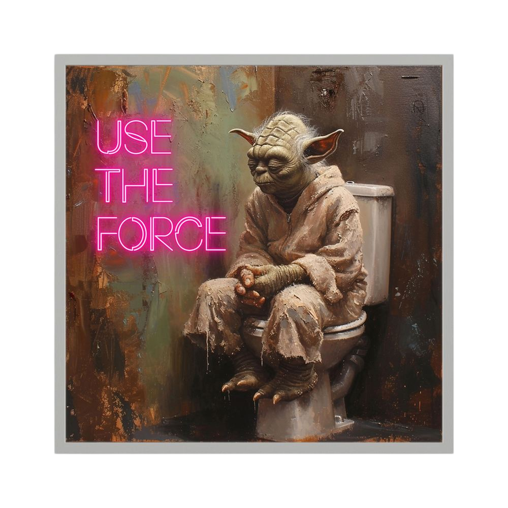 Use the Force funny science fiction bathroom print, product view 5.