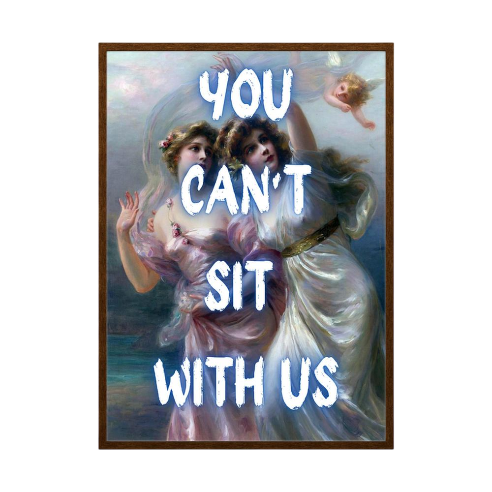 Not at Our Table – Funny Friendship Classical Art Print