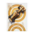 Golden Circuit – Gold Formula One Car Poster