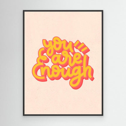 You’re Brave Enough – Retro Motivation Canvas