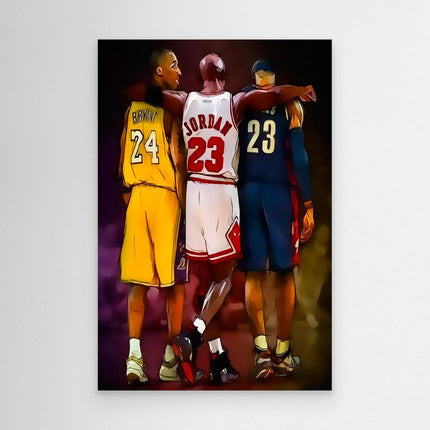 Team Huddle Iconic Back View Canvas Art