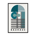 Teal Assembly teal Bauhaus exhibition poster, product view 3.