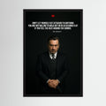 Walk Away Clean black cinematic motivational print, product view 3.
