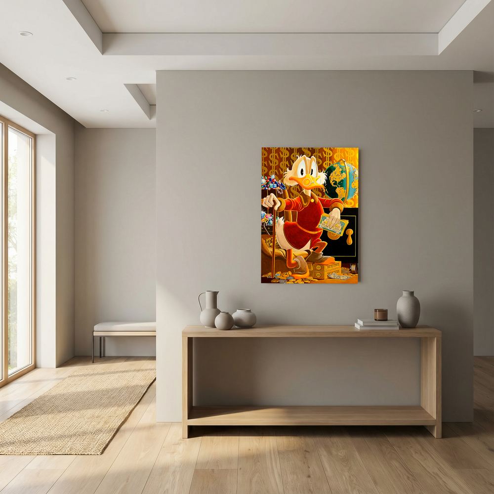 Global Fortune luxury cartoon wealth art print, product view 13.