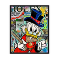 Rich Ambition luxury cartoon collage wall print, product view 3.