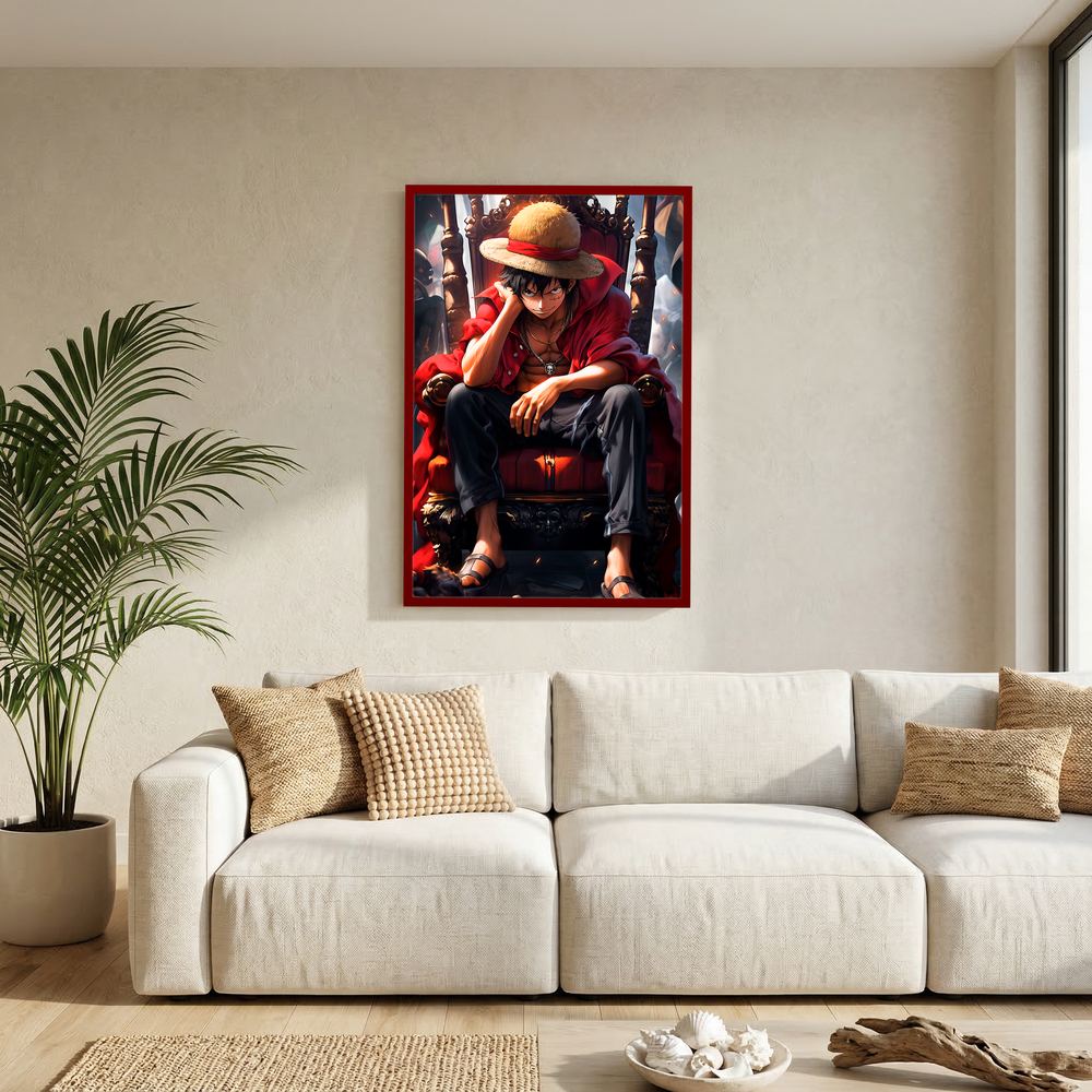 Crimson Throne anime pirate character art print, product view 9.