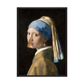 Peg with a Pearl humorous classical portrait parody print, product view 3.