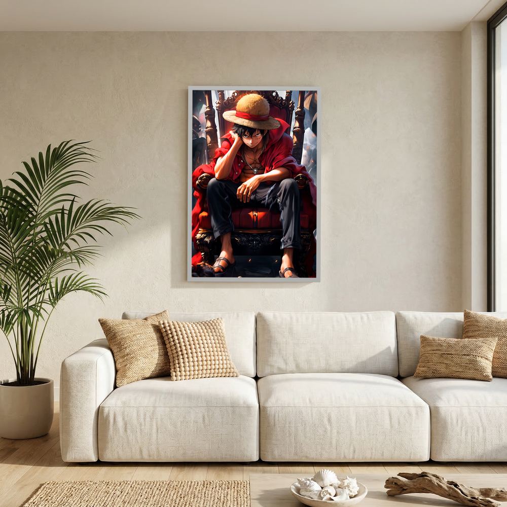 Crimson Throne anime pirate character art print, product view 10.