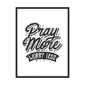 Quiet Faith black and white faith quote print, product view 3.