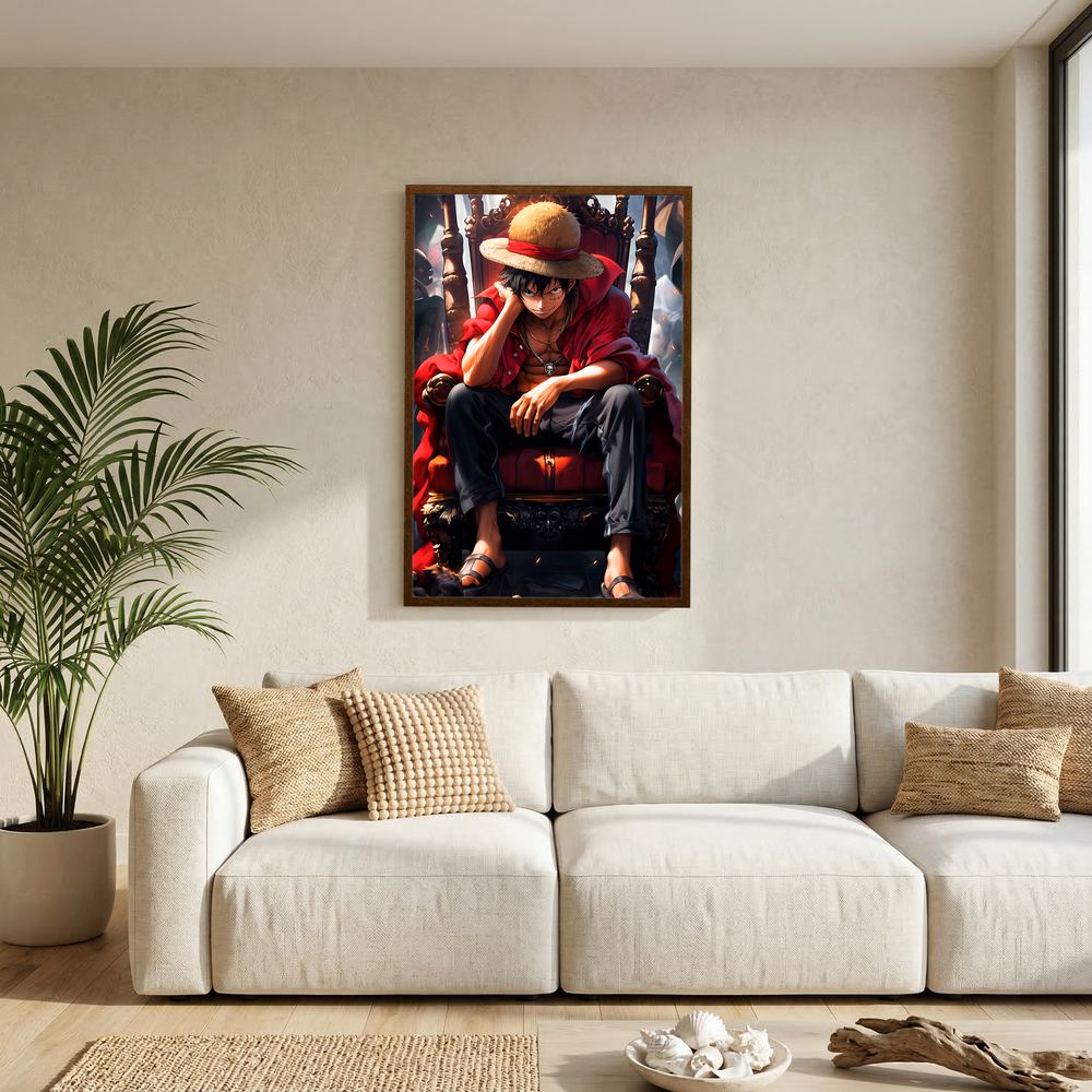 Crimson Throne anime pirate character art print, product view 7.