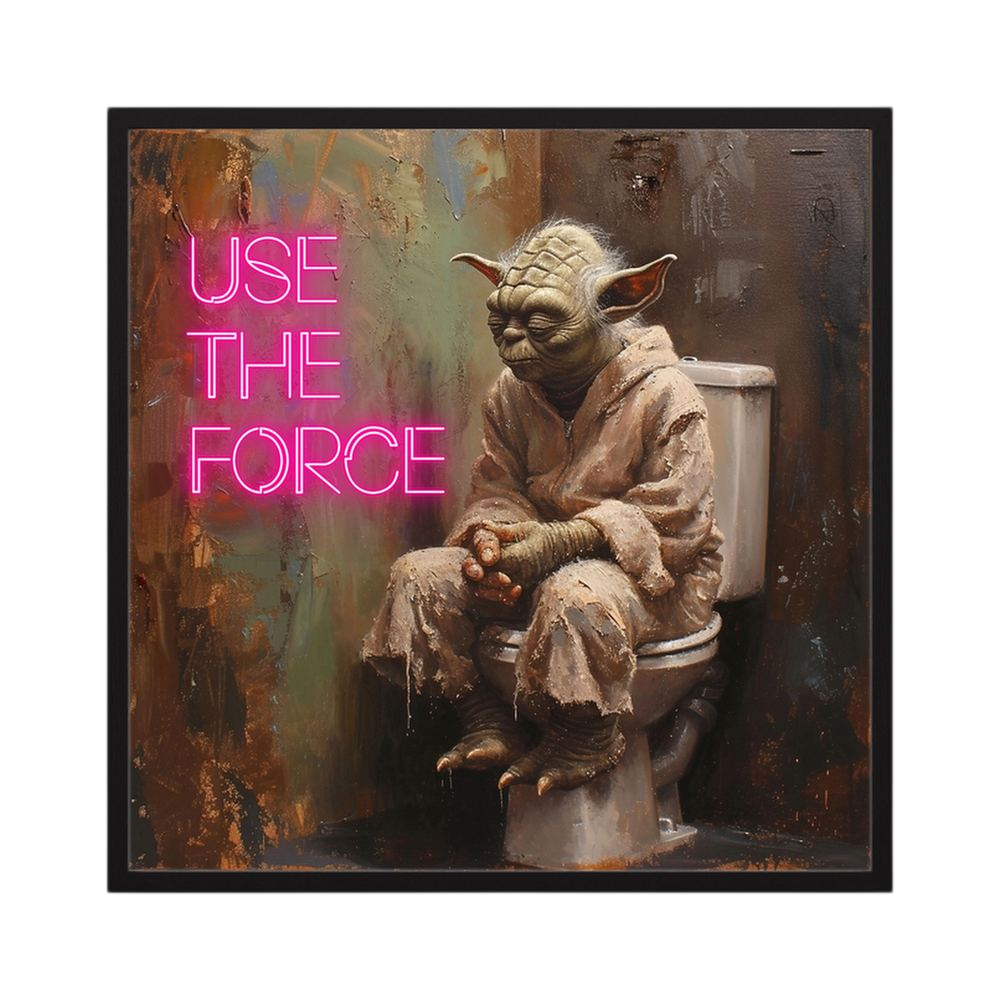 Use the Force funny science fiction bathroom print, product view 3.