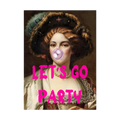 Party Pearl – Funny Bubblegum Classical Portrait Print