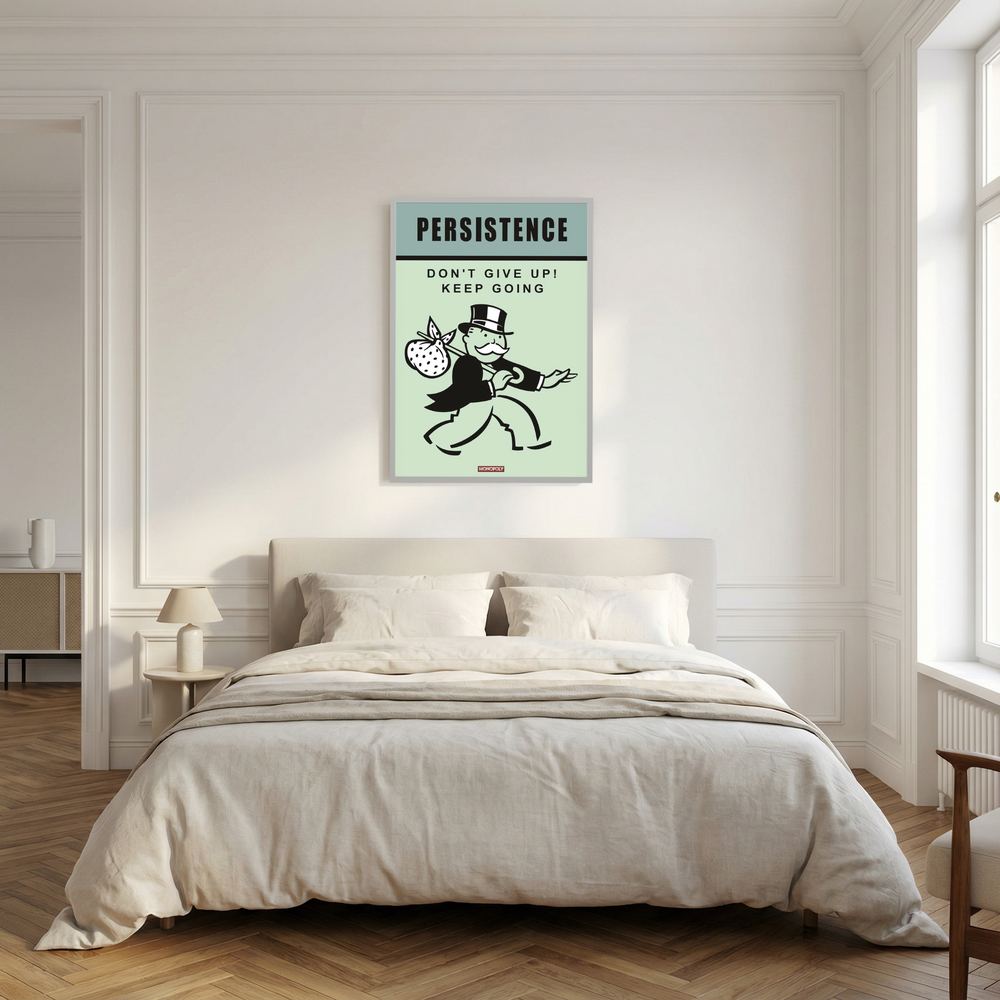 Keep Going retro persistence quote print, product view 12.