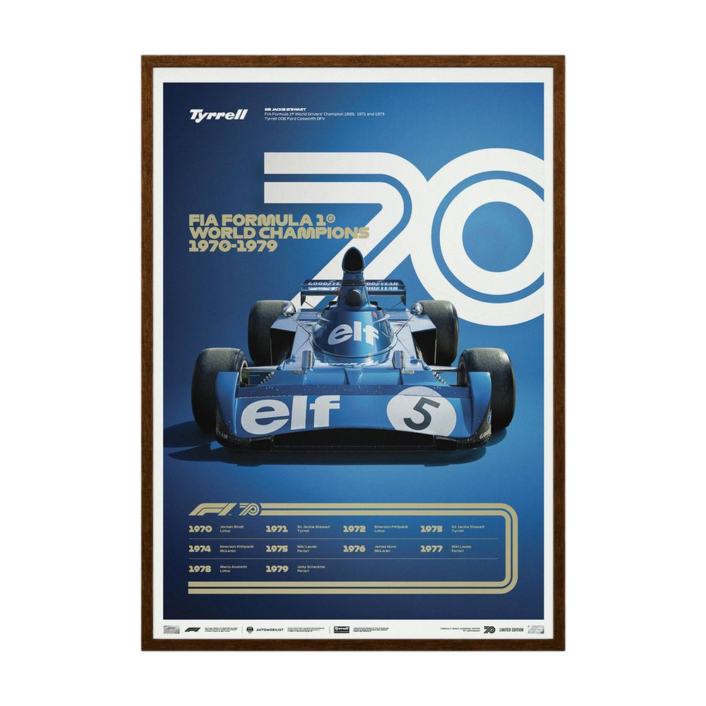 Blue Seventy – Vintage Formula One Racing Poster