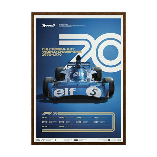 Blue Seventy – Vintage Formula One Racing Poster