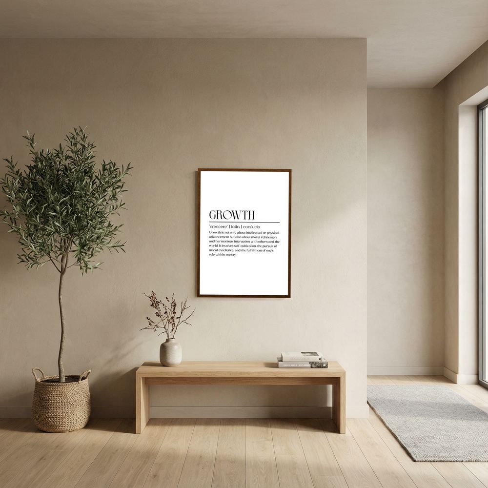 The Growth Principle minimalist growth definition print, product view 6.