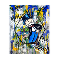 Money in Motion colourful money graffiti art print, product view 3.