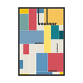 Modern Grid colourful Bauhaus geometric print, product view 3.