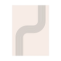Flowing Lines – Minimalist Black Line Abstract Print