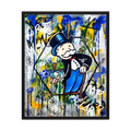 Money in Motion colourful money graffiti art print, product view 5.