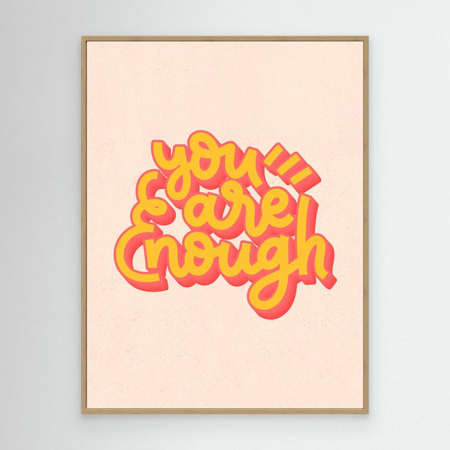 You’re Brave Enough – Retro Motivation Canvas