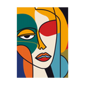 Sunlit Profile – Colourful Abstract Woman Face Print