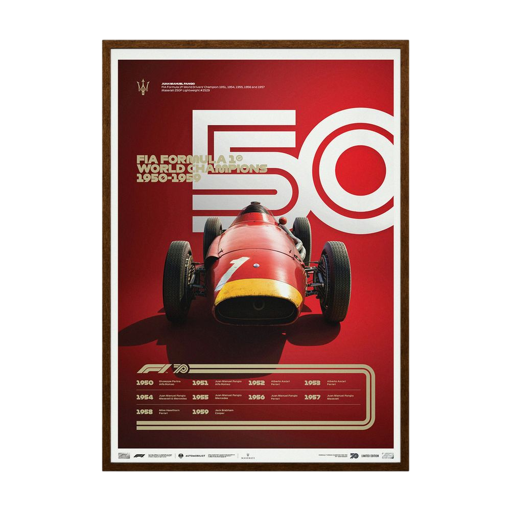 Red Fifty – Vintage Grand Prix Racing Poster